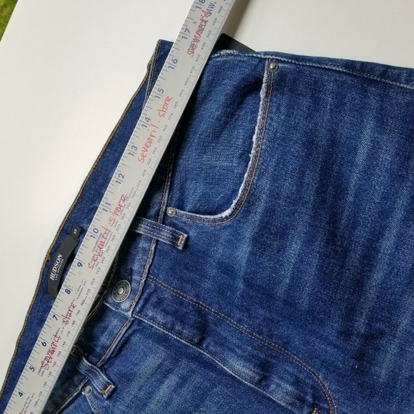 Hudson Bettie High Rise Taper Blue Slim Denim B6 - Picture 5 of 8